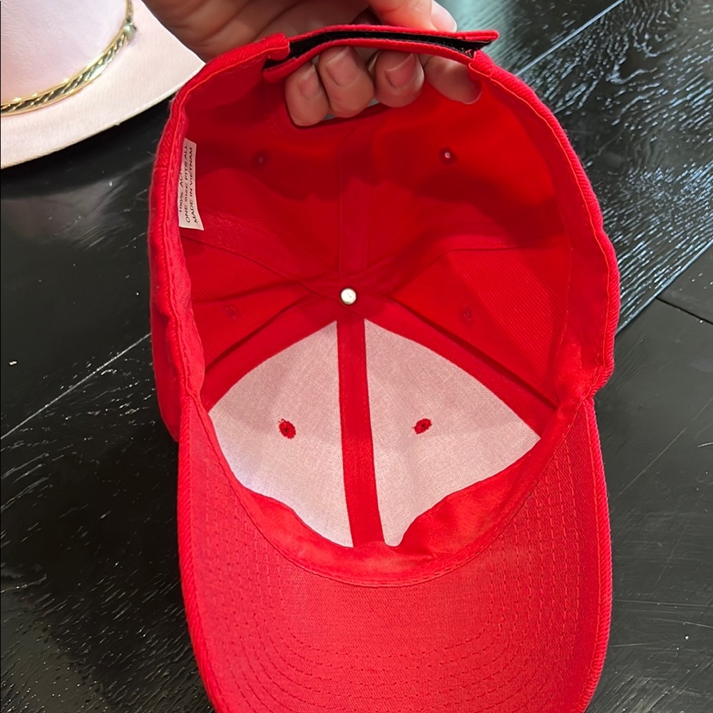 Vibrant Red Baseball Cap - Picture 3 of 6